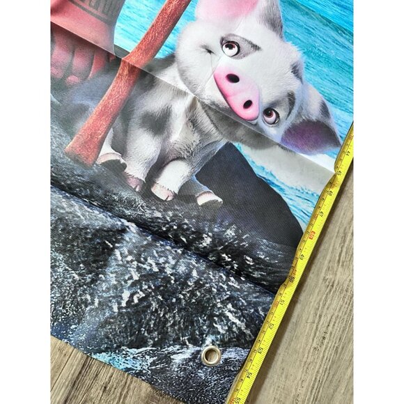 Moana party banner 57x39 inches – fun photo prop with 2 face cutouts - Picture 8 of 9